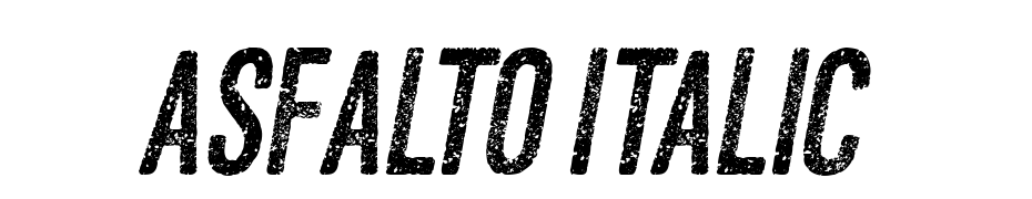 Asfalto Italic Font Download Free